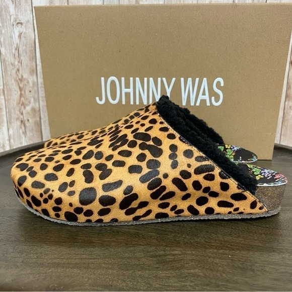Johnny Was Cheetah Print Mule Size 6 Women - Picture 5 of 12